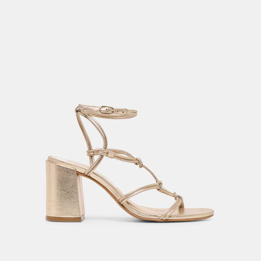 Dolce Vita SHOES | Fizzy Gold Leather Heels