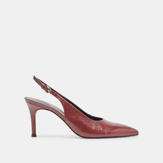 Dolce Vita SHOES | Elasi Oxblood Crinkle Heels