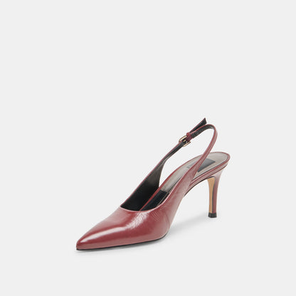 Dolce Vita SHOES | Elasi Oxblood Crinkle Heels