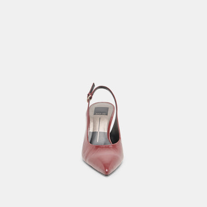 Dolce Vita SHOES | Elasi Oxblood Crinkle Heels