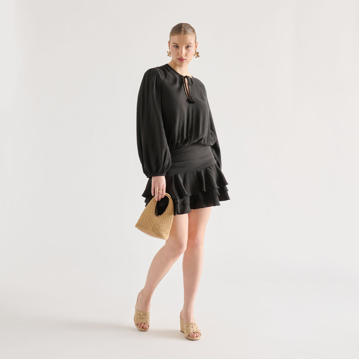 Dolce Vita SHOES | Holta Stud Camel Suede Wedges
