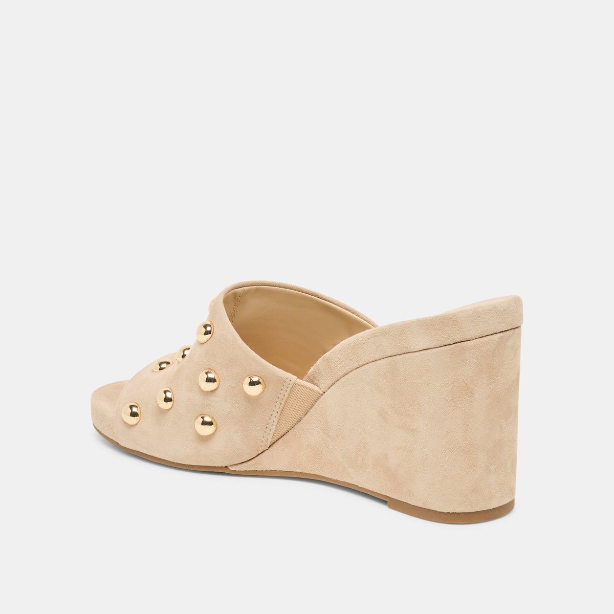 Dolce Vita SHOES | Holta Stud Camel Suede Wedges