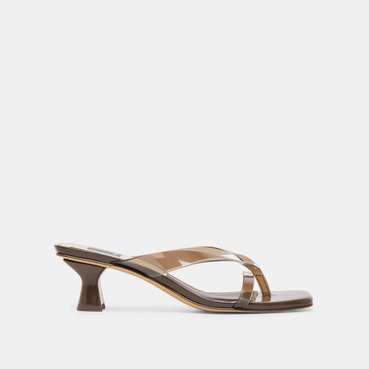 Dolce Vita SHOES | Brevel Vinyl Wide Dk Brown Jelly Heels