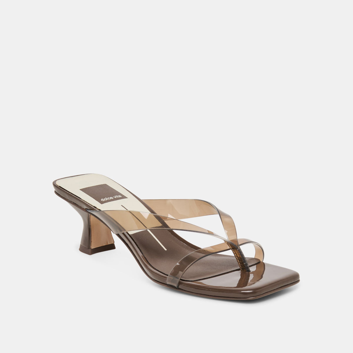 Dolce Vita SHOES | Brevel Vinyl Wide Dk Brown Jelly Heels