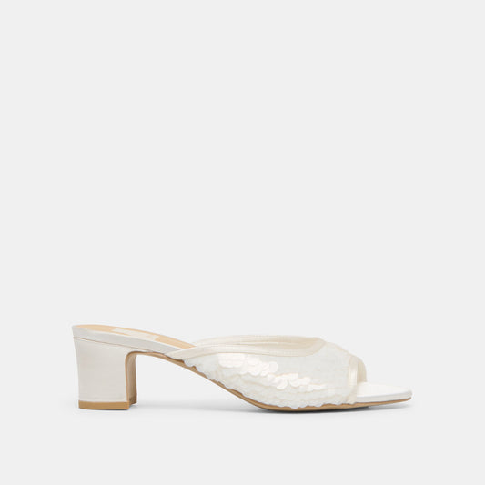 Dolce Vita SHOES | Inga Off White Satin Heels