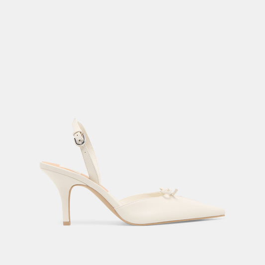 Dolce Vita SHOES | Hamya White Leather Heels