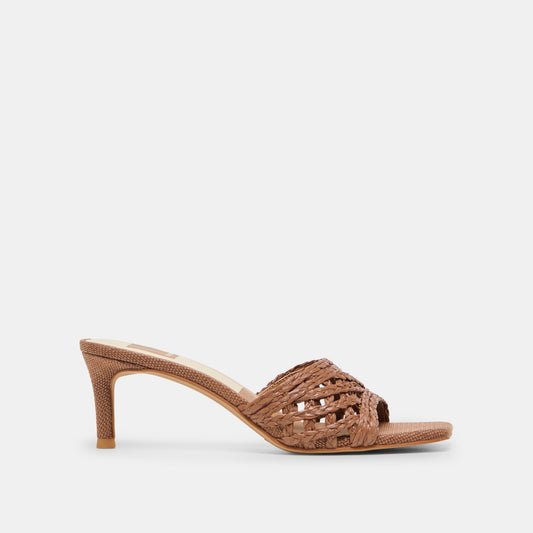 Dolce Vita SHOES | Bowen Cognac Raffia Heels