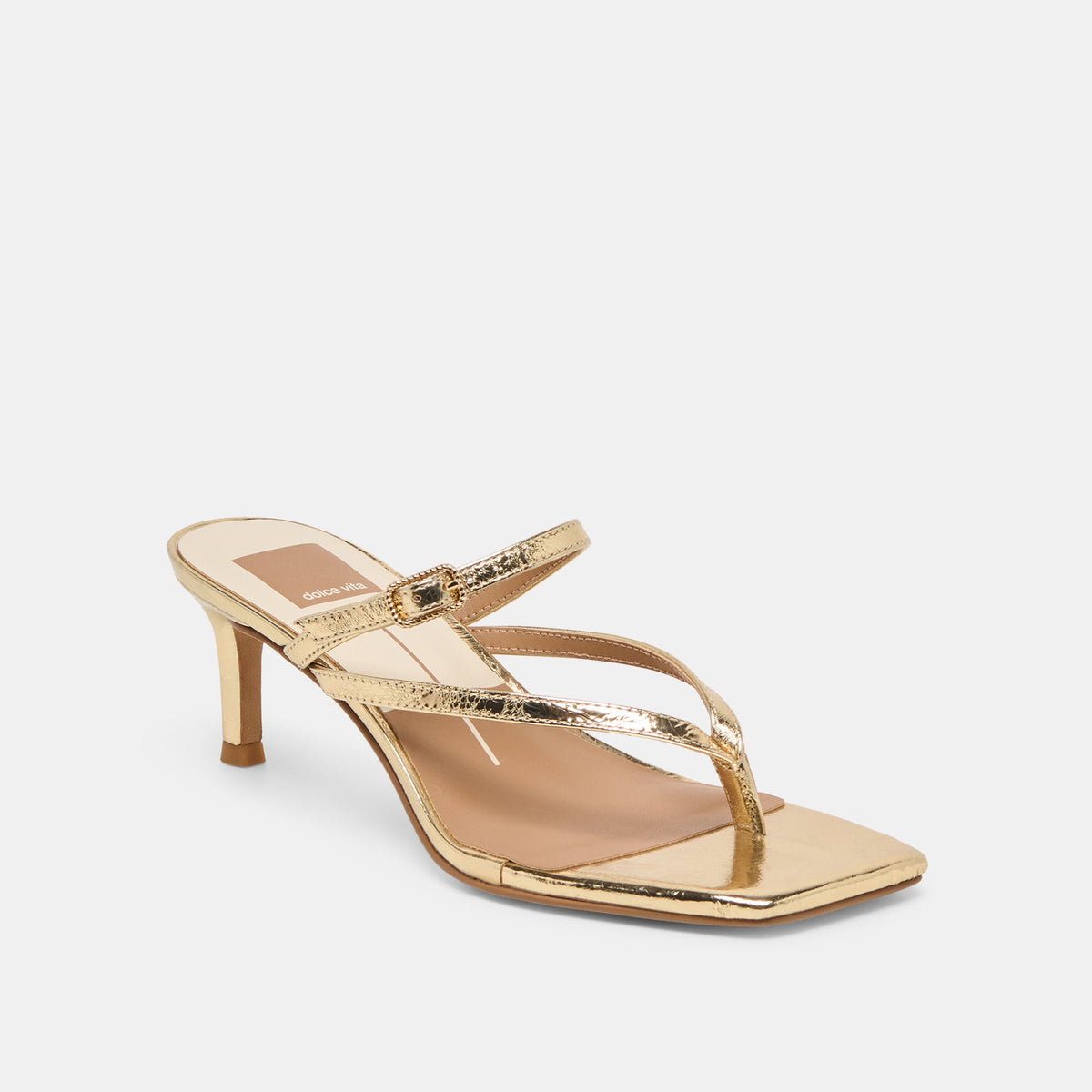 Dolce Vita SHOES | Biaga Gold Distressed Leather Heels