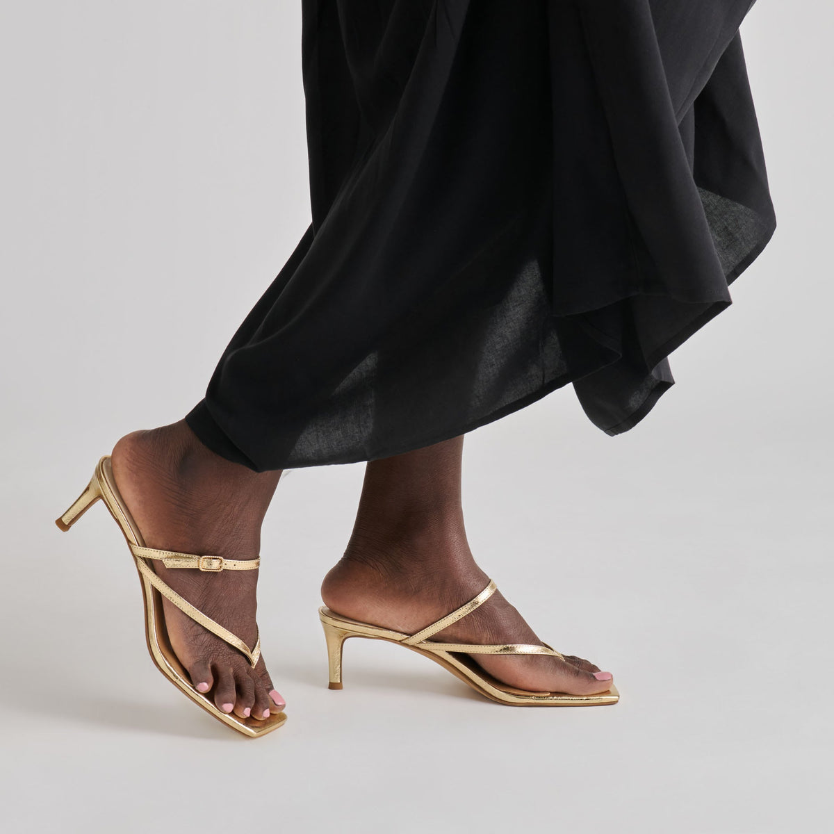 Dolce Vita SHOES | Biaga Gold Distressed Leather Heels