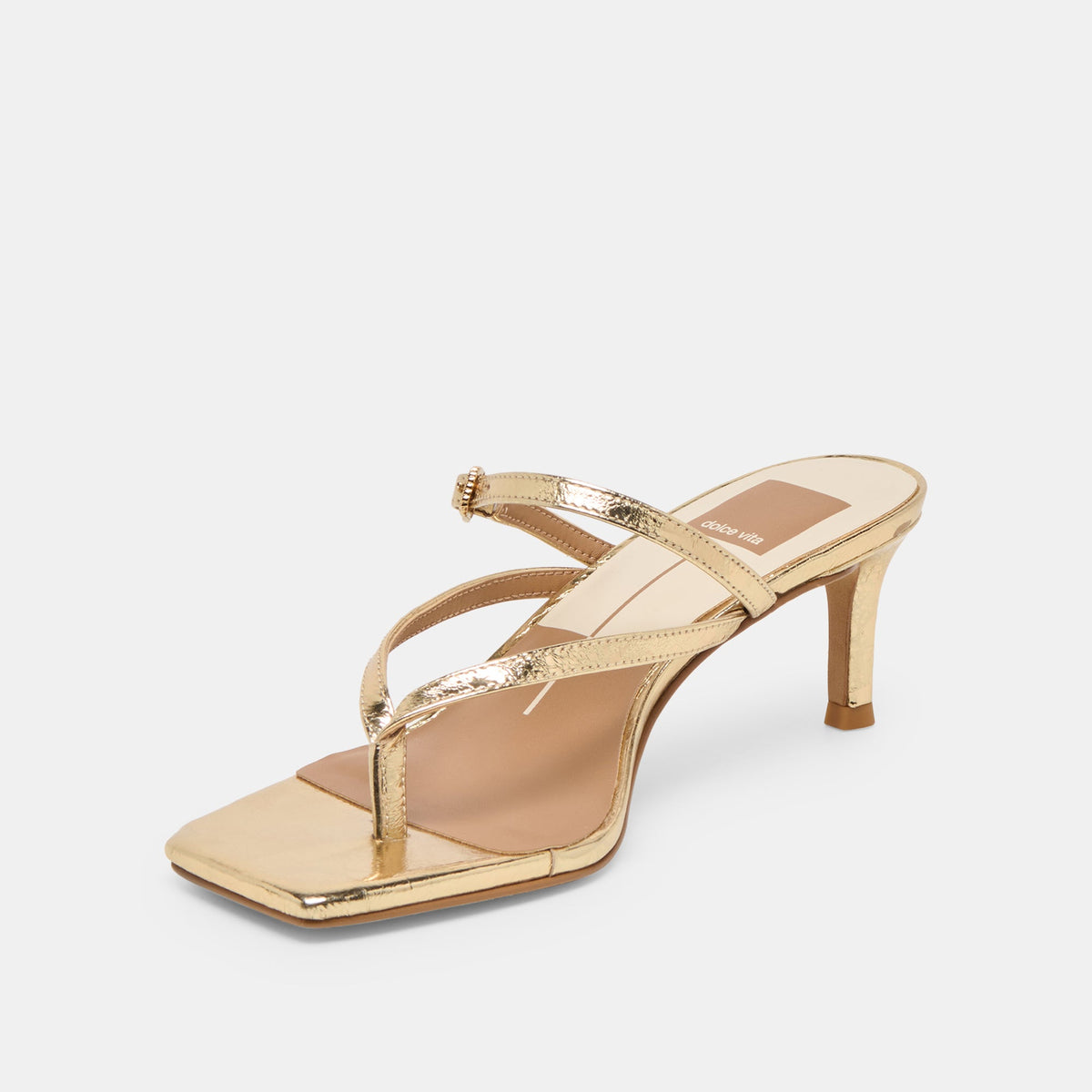 Dolce Vita SHOES | Biaga Gold Distressed Leather Heels