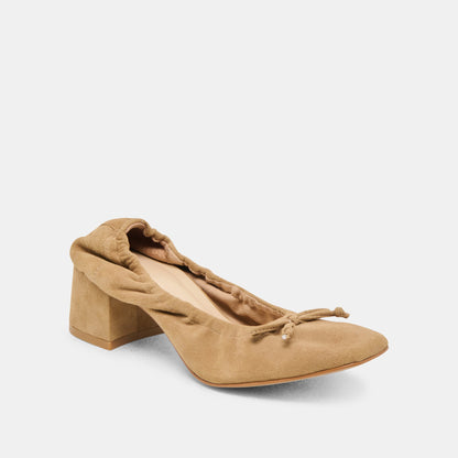Dolce Vita SHOES | Karmin Dk Taupe Suede Heels