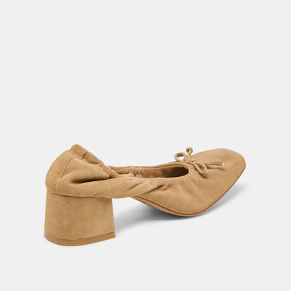Dolce Vita SHOES | Karmin Dk Taupe Suede Heels