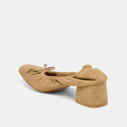 Dolce Vita SHOES | Karmin Dk Taupe Suede Heels