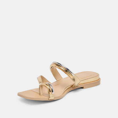 Dolce Vita SHOES | Tarina Gold Leather Sandals