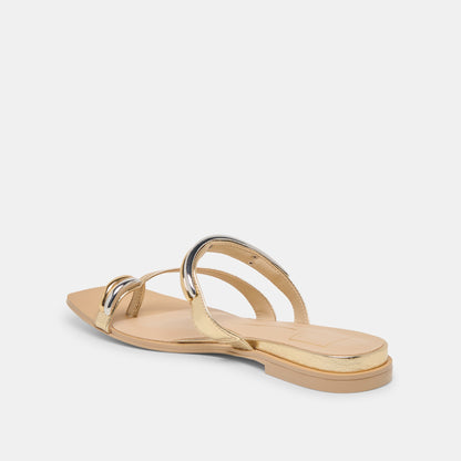 Dolce Vita SHOES | Tarina Gold Leather Sandals