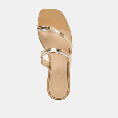 Dolce Vita SHOES | Tarina Gold Leather Sandals