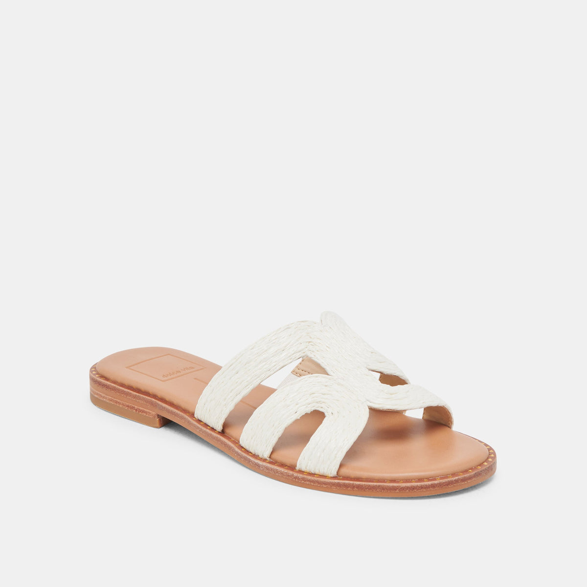 Dolce Vita SHOES | EMON WIDE SANDALS WHITE RAFFIA
 – Dolce Vita
