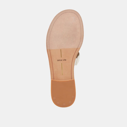 Dolce Vita SHOES | EMON WIDE SANDALS WHITE RAFFIA
 – Dolce Vita