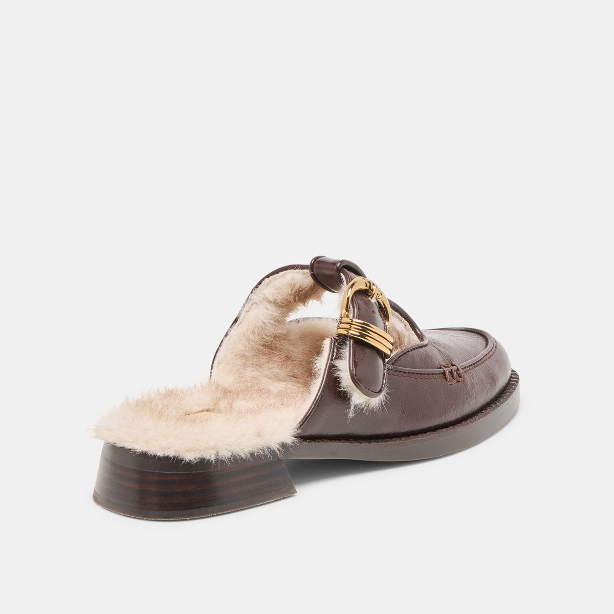 Dolce Vita SHOES | Harlah Plush Chocolate Leather Flats