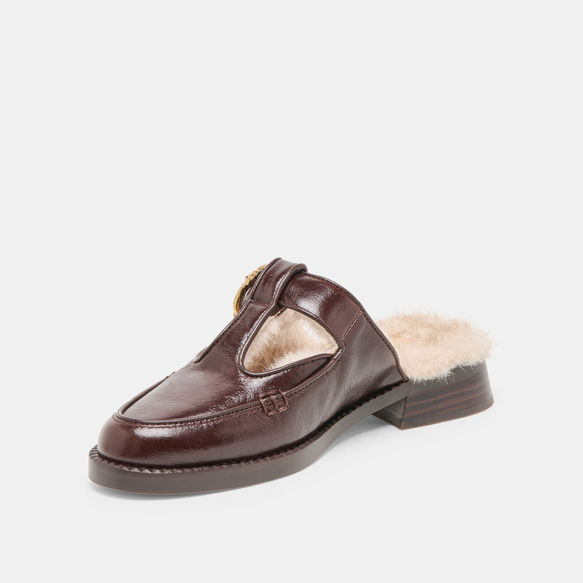 Dolce Vita SHOES | Harlah Plush Chocolate Leather Flats