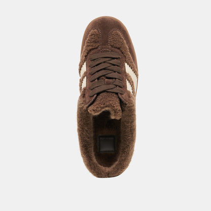 Dolce Vita SHOES | Merit Slide Plush Dk Brown Plush Sneakers