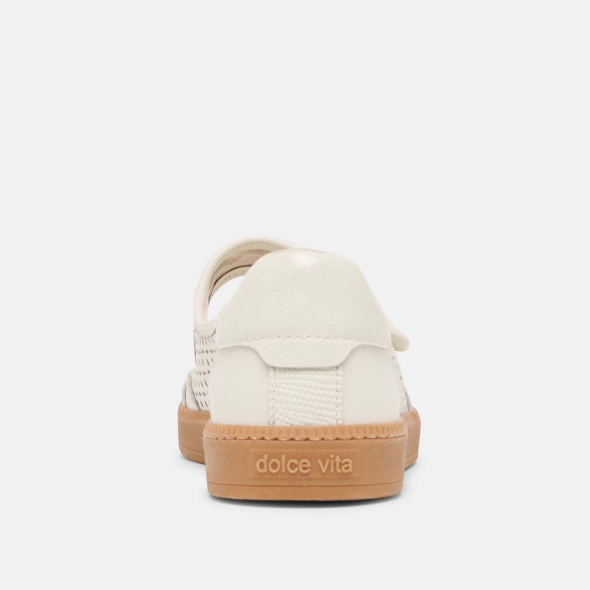 Dolce Vita SHOES | Nanet White Perforated Leather Sneakers