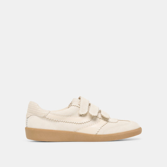Dolce Vita SHOES | Merit Velcro Ivory Leather Sneakers