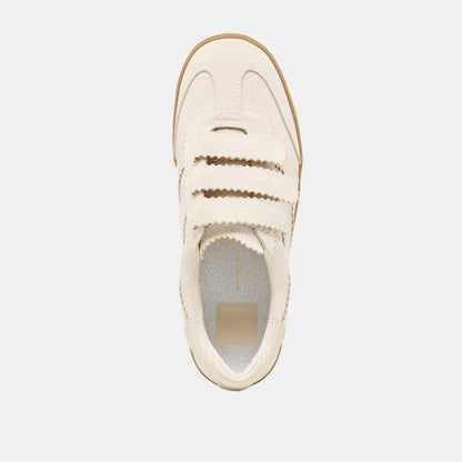 Dolce Vita SHOES | Merit Velcro Ivory Leather Sneakers