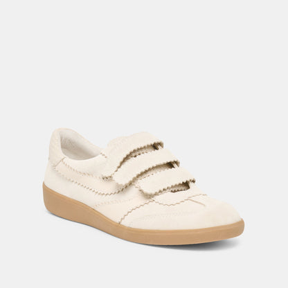 Dolce Vita SHOES | Merit Velcro Ivory Leather Sneakers