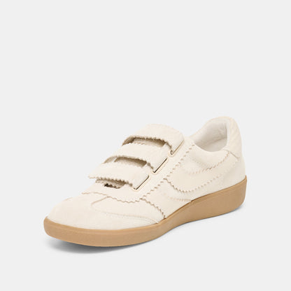Dolce Vita SHOES | Merit Velcro Ivory Leather Sneakers