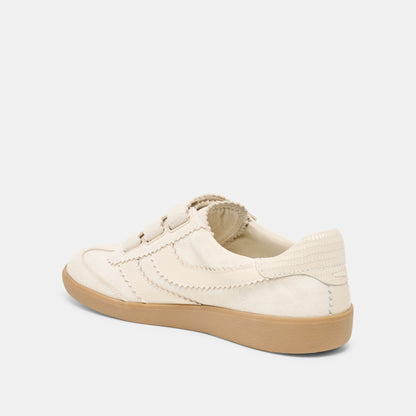 Dolce Vita SHOES | Merit Velcro Ivory Leather Sneakers