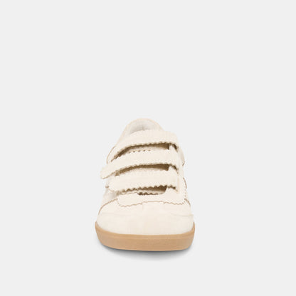 Dolce Vita SHOES | Merit Velcro Ivory Leather Sneakers