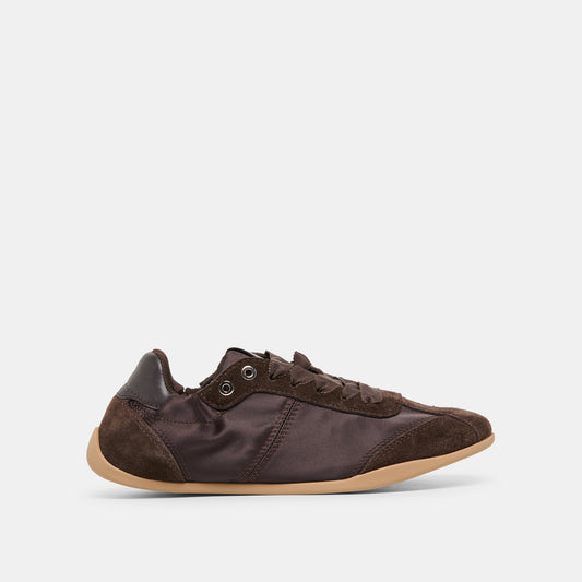 Dolce Vita SHOES | Dakoda Dk Brown Satin Sneakers