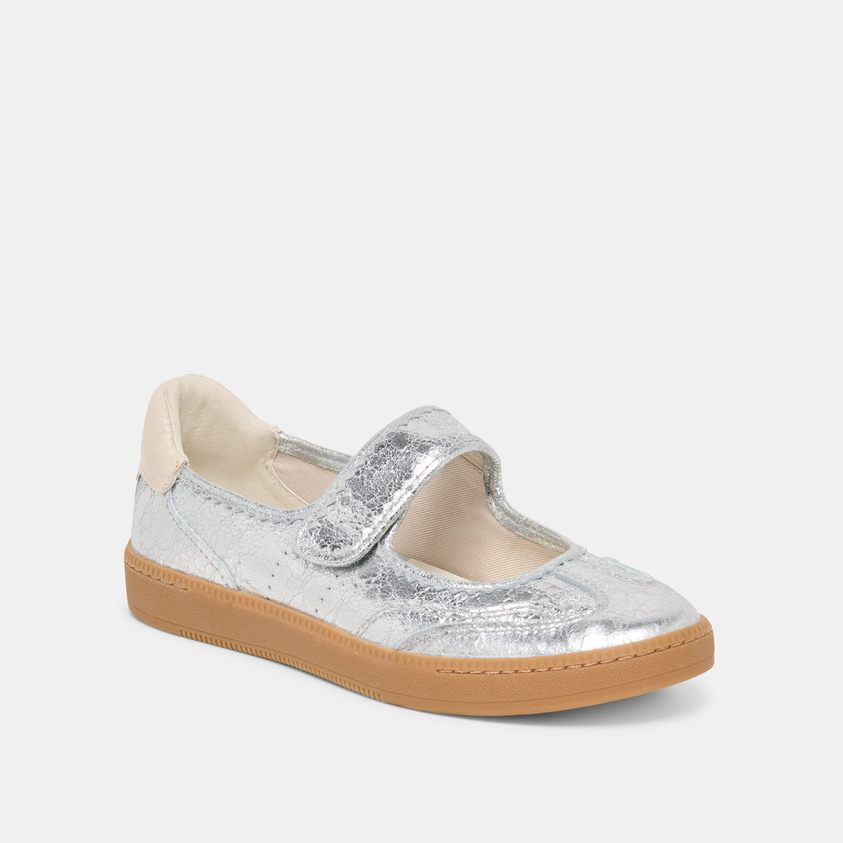 Dolce Vita SHOES | Nanet Silver Leather Sneakers