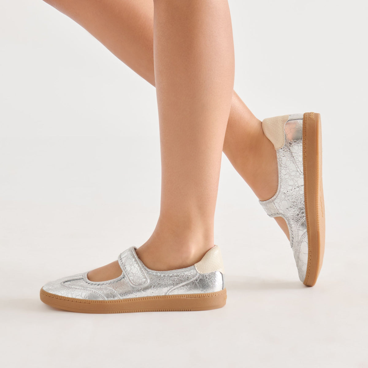 Dolce Vita SHOES | Nanet Silver Leather Sneakers