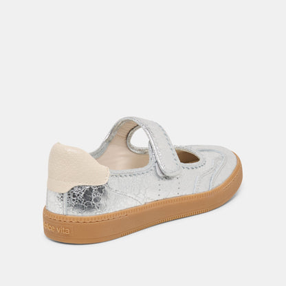 Dolce Vita SHOES | Nanet Silver Leather Sneakers