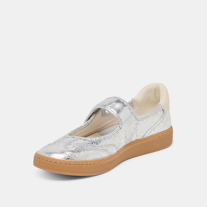 Dolce Vita SHOES | Nanet Silver Leather Sneakers