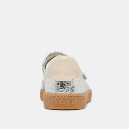 Dolce Vita SHOES | Nanet Silver Leather Sneakers