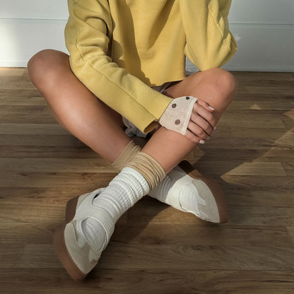 Dolce Vita SHOES | Nanet Ivory Multi Leather Sneakers