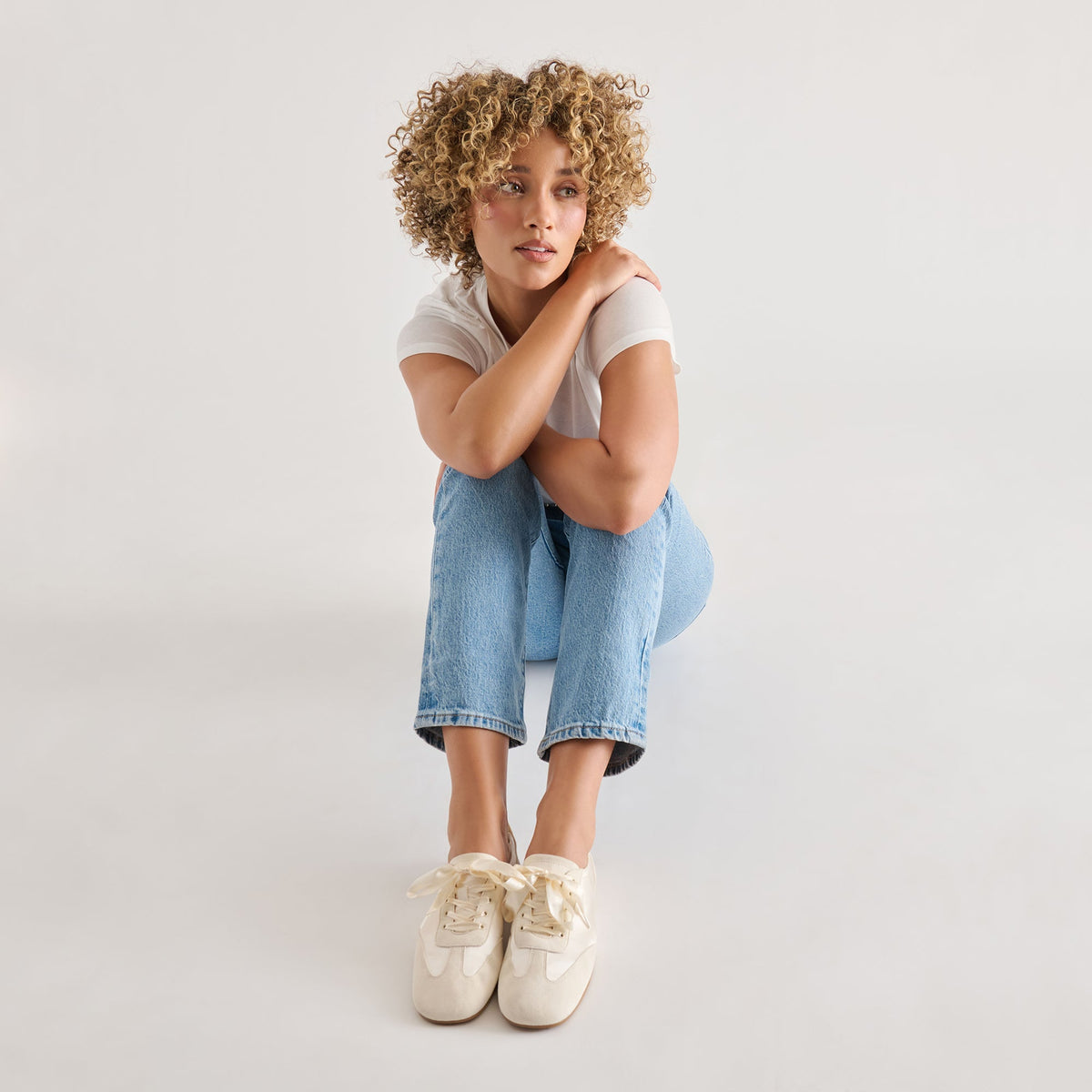 Dolce Vita SHOES | Itzy Vanilla Satin Sneakers