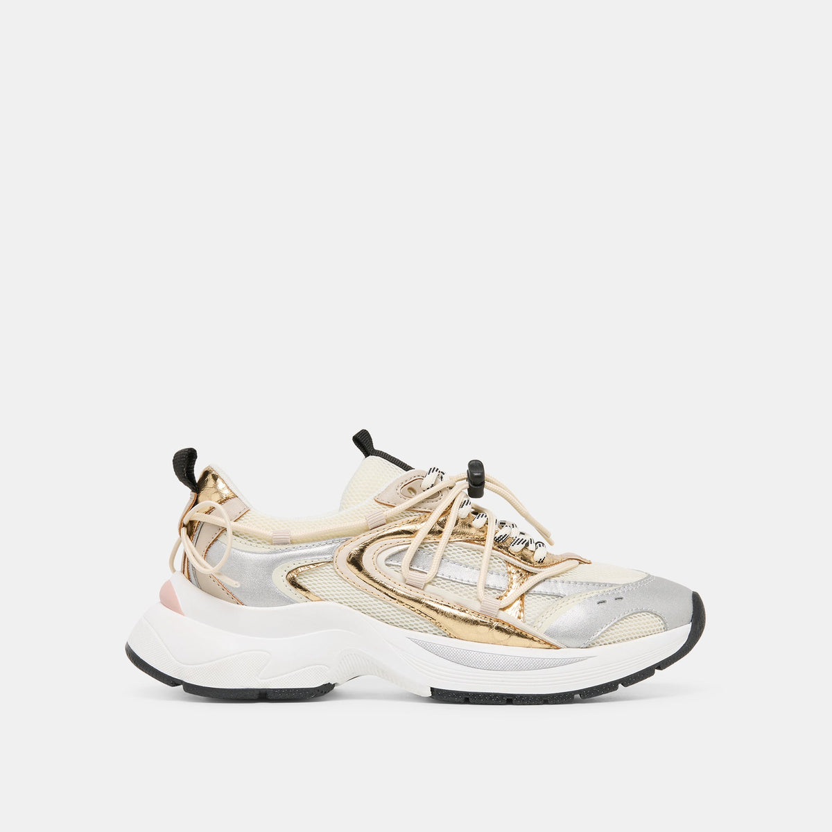 Dolce Vita SHOES | Selmar Silver Gold Leather Sneakers