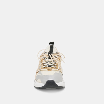 Dolce Vita SHOES | Selmar Silver Gold Leather Sneakers