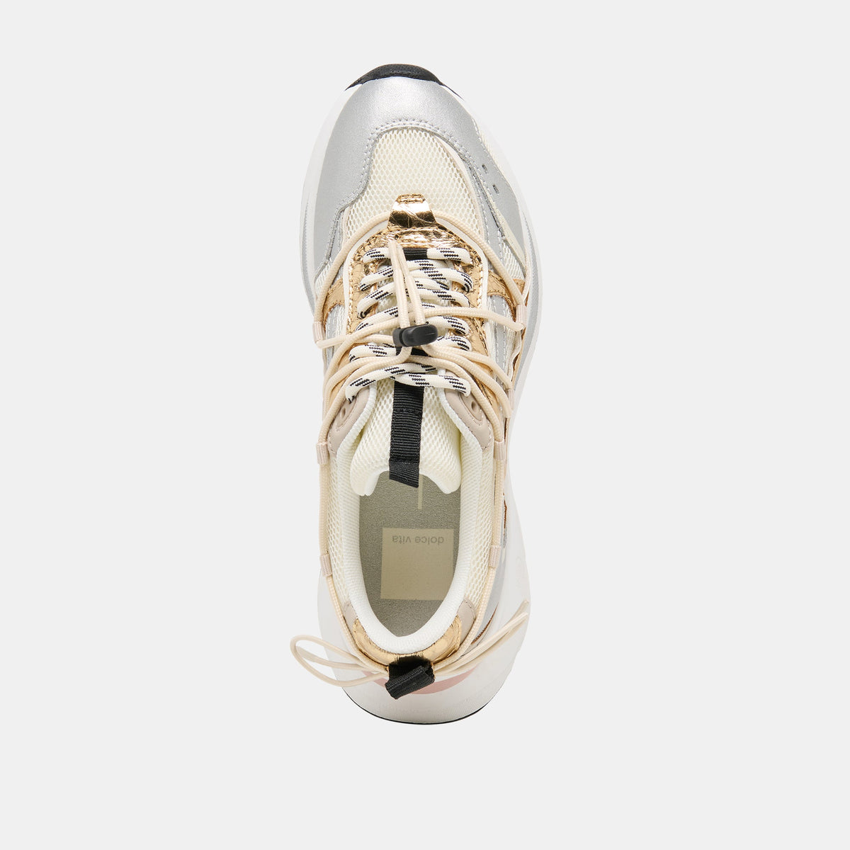 Dolce Vita SHOES | Selmar Silver Gold Leather Sneakers