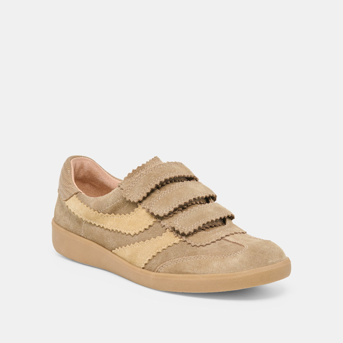 Dolce Vita SHOES | Merit Velcro Taupe Multi Leather Sneakers