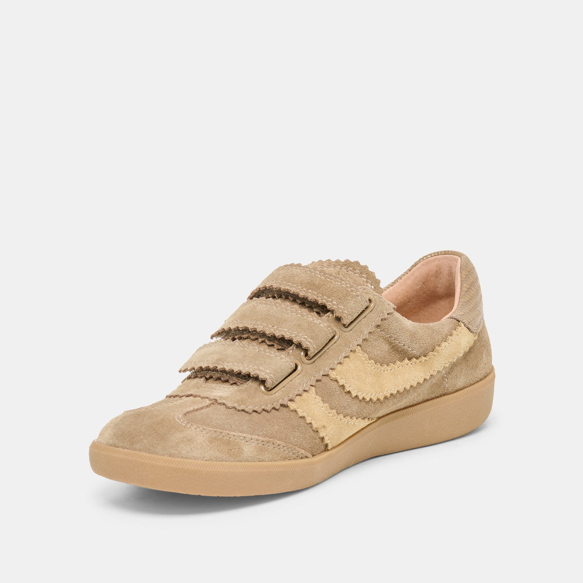 Dolce Vita SHOES | Merit Velcro Taupe Multi Leather Sneakers