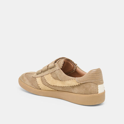 Dolce Vita SHOES | Merit Velcro Taupe Multi Leather Sneakers
