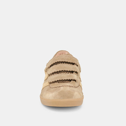 Dolce Vita SHOES | Merit Velcro Taupe Multi Leather Sneakers