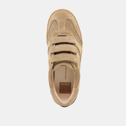 Dolce Vita SHOES | Merit Velcro Taupe Multi Leather Sneakers