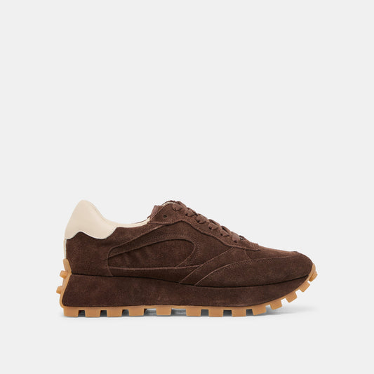 Dolce Vita SHOES | Tricia Dk Brown Suede Sneakers
