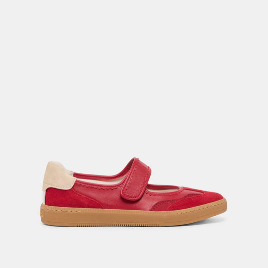 Dolce Vita SHOES | Nanet Crimson Leather Sneakers